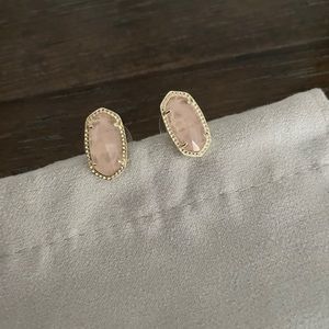 Kendra Scott Ellie Rose Quartz Earrings